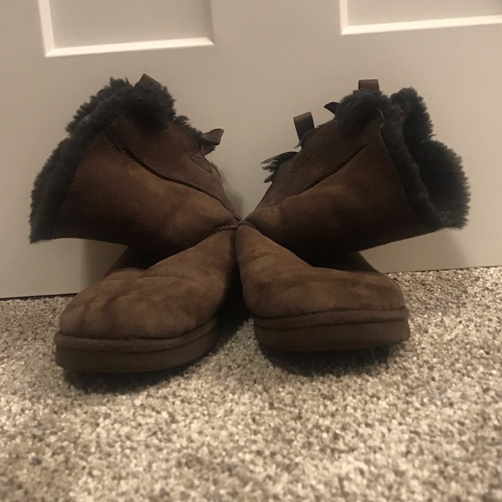 UGG Brown Bailey Bow II Boot